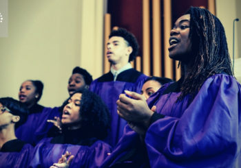 Gospel choir singing