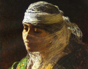 Painting of a veiled Tamar